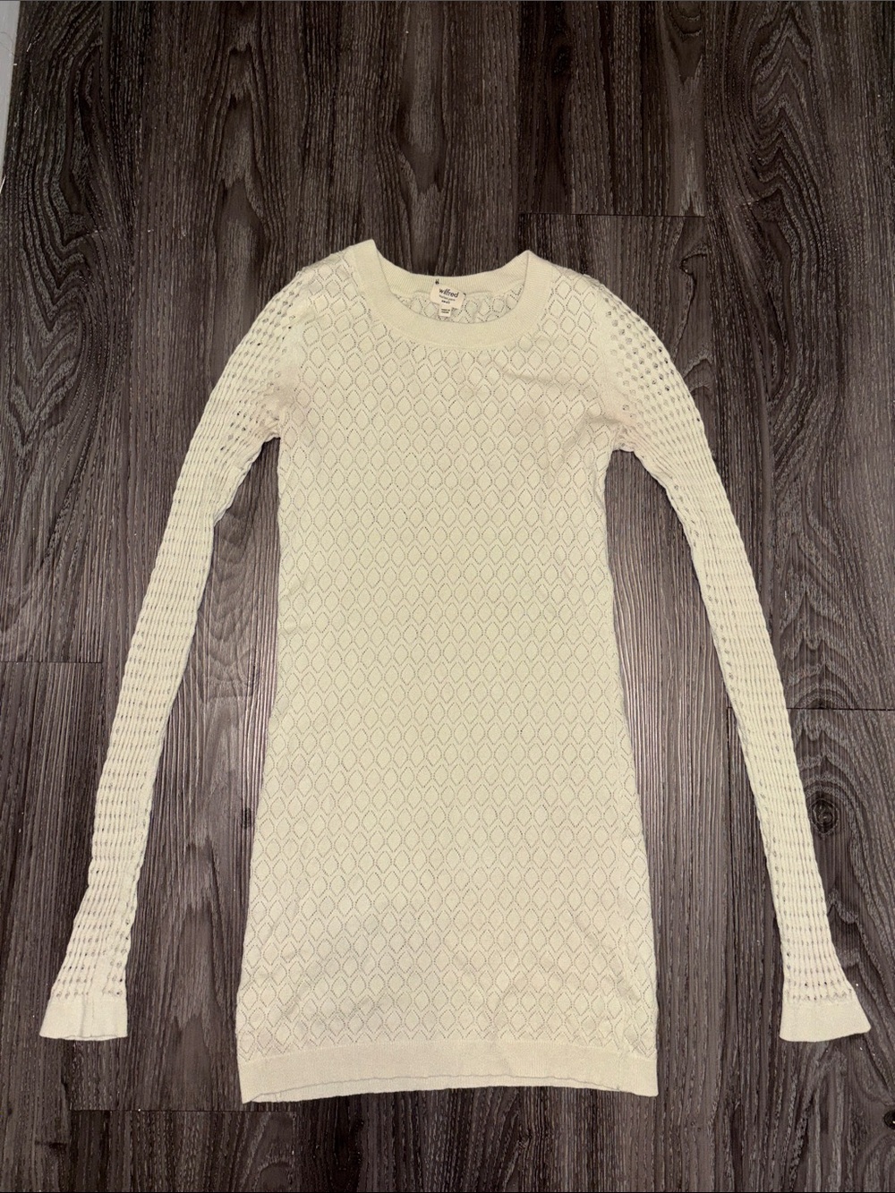 Wilfred Cream Boho Knit Sweater Dress